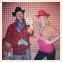 Jason and I at the cowboy themed party